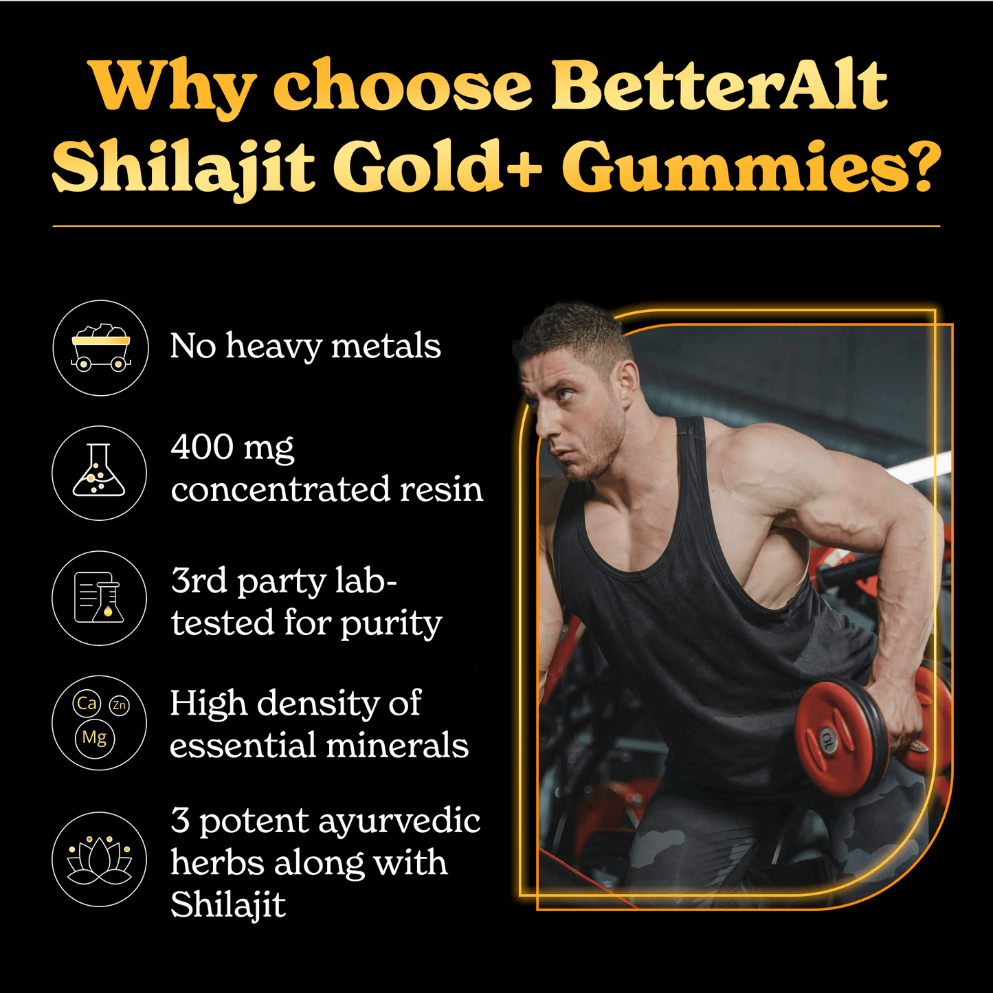 GOLD+ Shilajit Resin Gummies