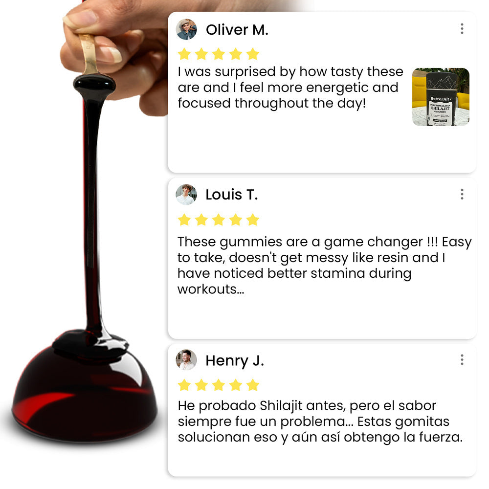 Pure Shilajit Resin Gummies