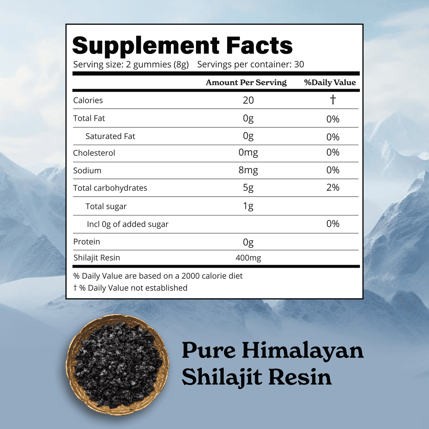 BetterAlt Himalayan Shilajit Mango Gummies
