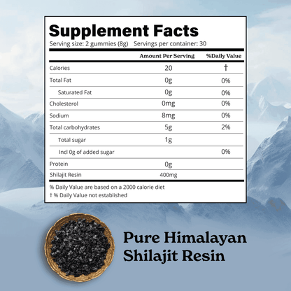 BetterAlt Himalayan Shilajit Mango Gummies