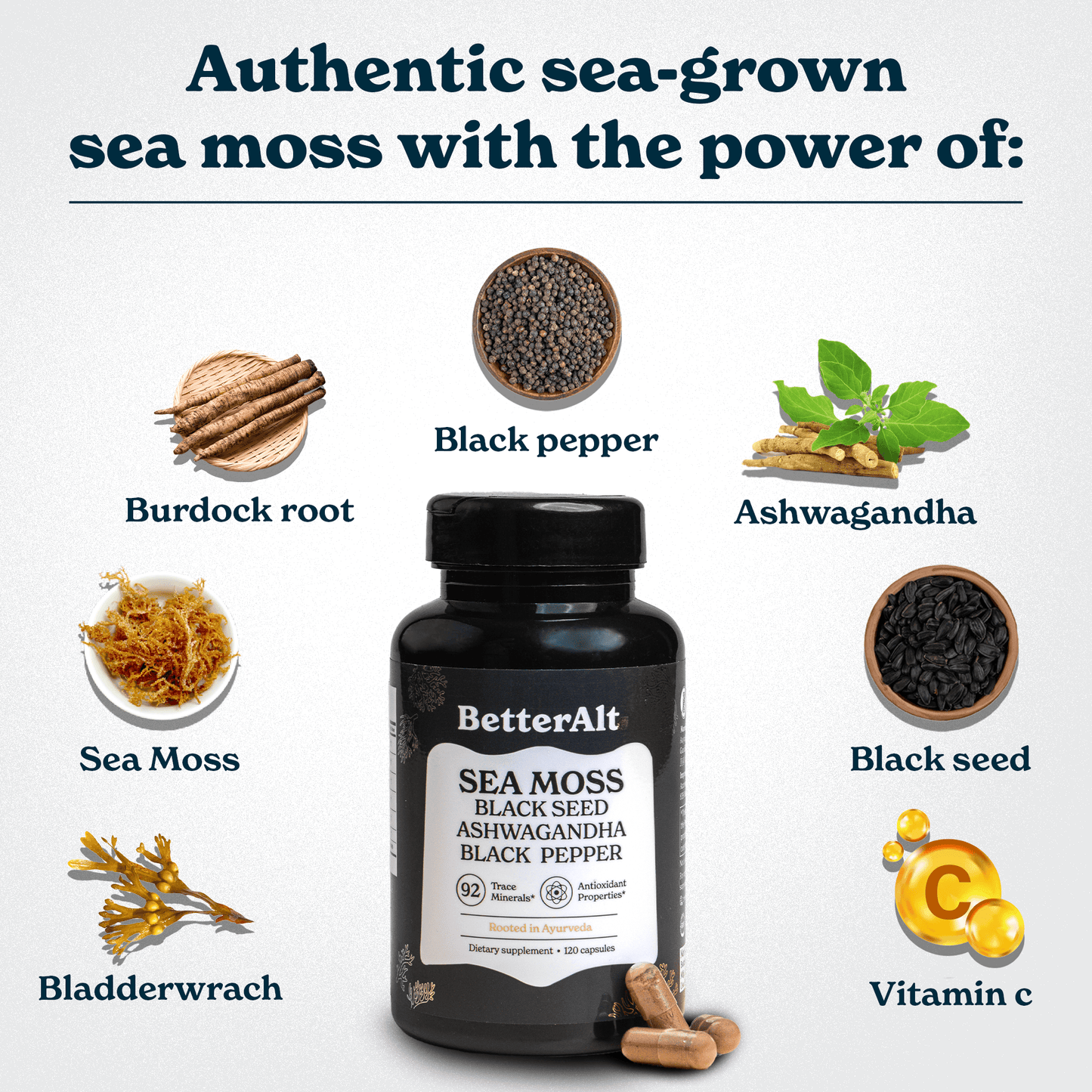 BetterAlt Sea Moss Capsules