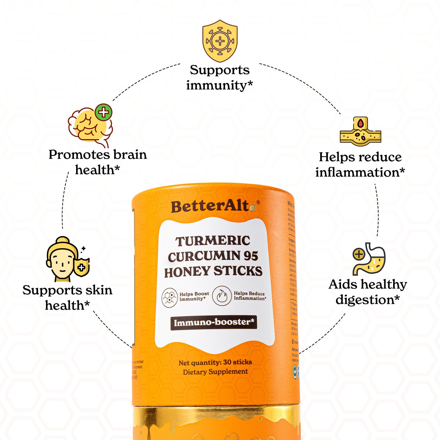 Turmeric Curcumin Honey sticks