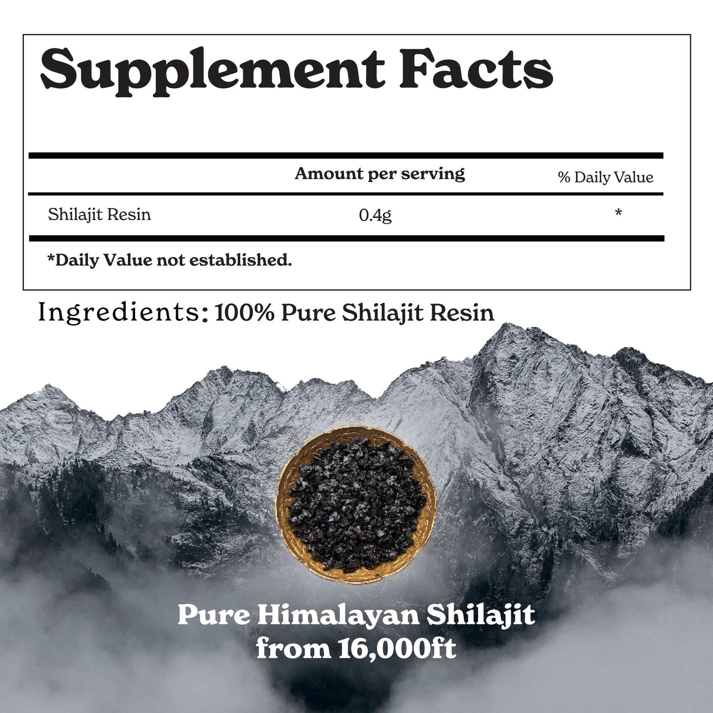 Pure Himalayan Shilajit Resin