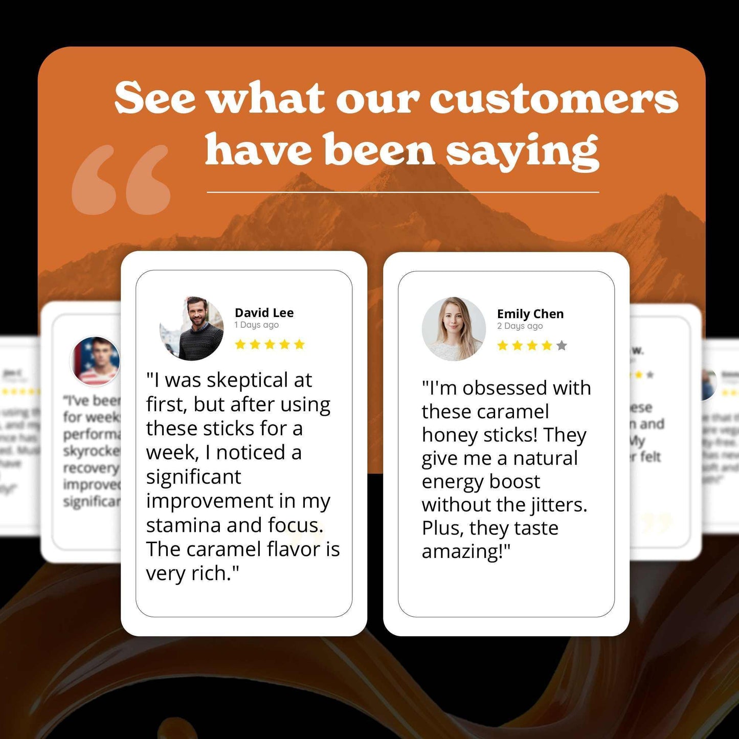 BetterAlt Himalayan Shilajit Caramel Honey Sticks