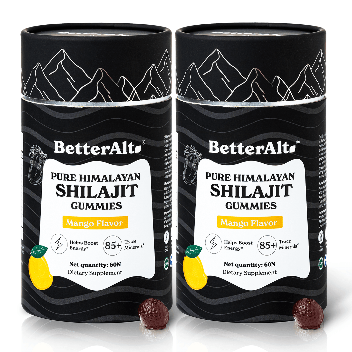 BetterAlt Himalayan Shilajit Mango Gummies